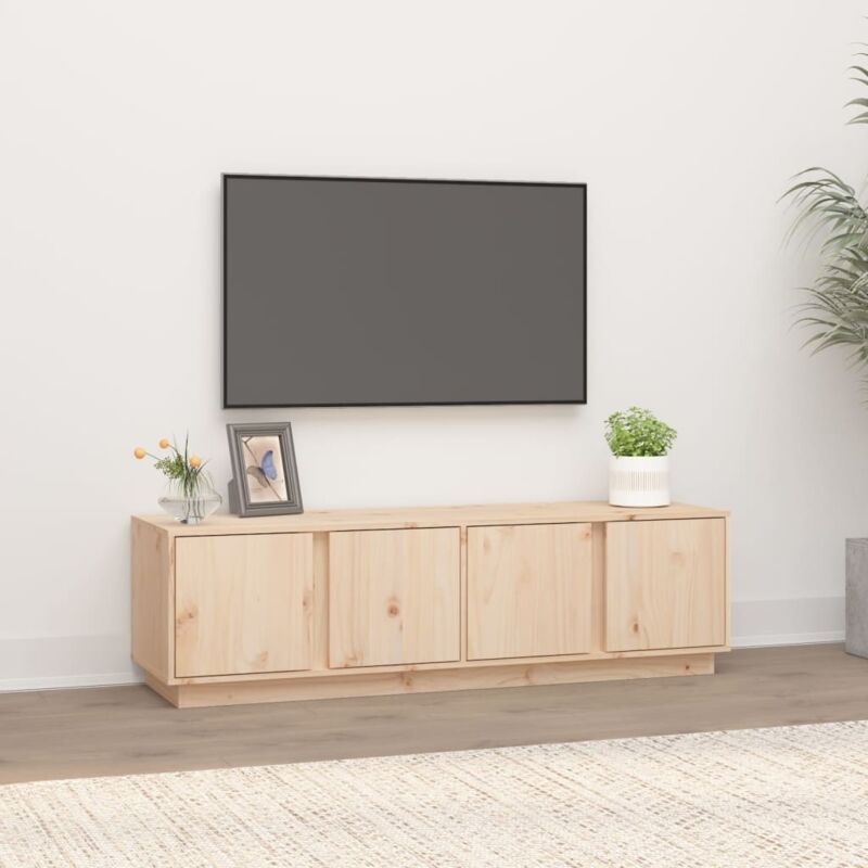 foto del prodotto vidaxl mobile porta tv 140x40x40 cm in legno massello di pino