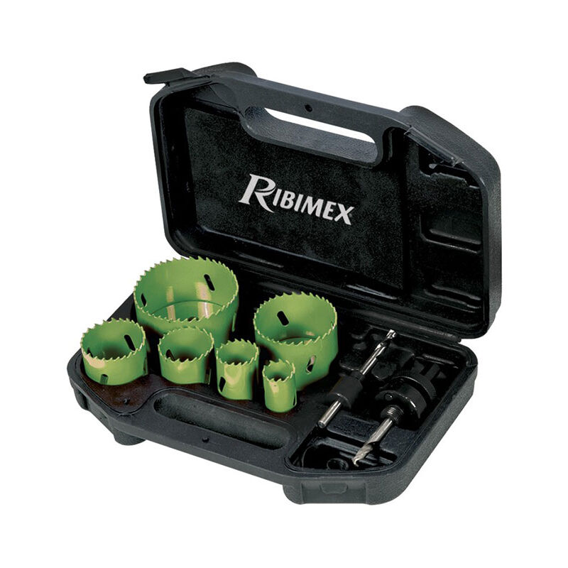 immagine 0 del prodotto ribimex fresa a tazza multimateriale in set da 6 pezzi con adattatore trapano