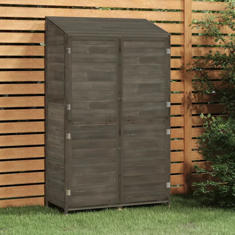 foto del prodotto vidaxl capanno giardino antracite 102x52x174,5 cm legno massello abete
