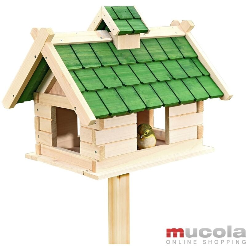 foto del prodotto mucola birdhouse white birdhouse villa mangiatoia per uccelli in legno