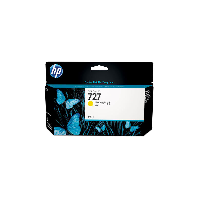 foto del prodotto hewlett packard hp hp cartuccia inchiostro giallo designjet 727, 130 ml