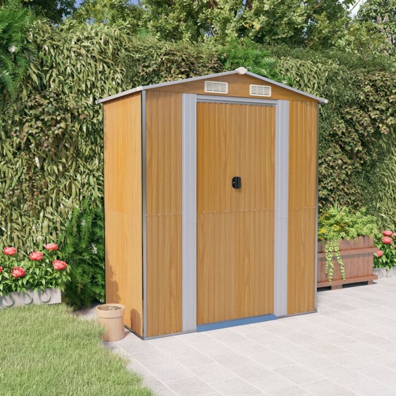foto del prodotto furniture limited capanno giardino marrone chiaro 192x108x223