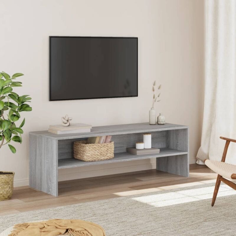 foto del prodotto vidaxl mobile porta tv grigio sonoma 120x40x40 cm in legno multistrato