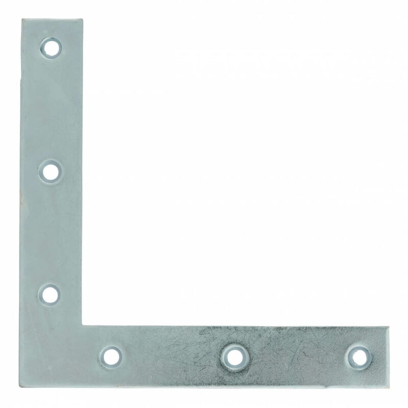 foto del prodotto piastra squadra angolare 120x120x20mm, acciaio zincato thirard