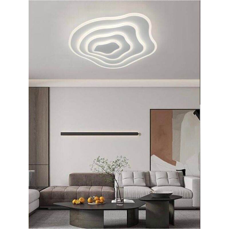 foto del prodotto universo plafoniera led luce naturale da soffitto 59 watt lampadario moderno effetto onda