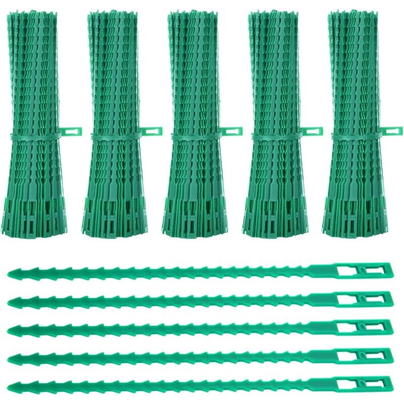 foto del prodotto fortuneville confezione da 600 fascette per piante, fascette da giardino regolabili da 23 cm, fascette da giardino in plastica morbida, fascette