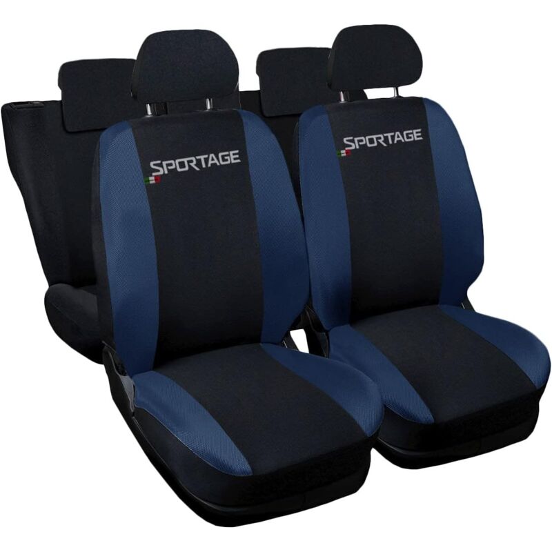 foto del prodotto lupexshop lupex shop coprisedili auto compatibili per sportage, made in italy, set di copri sedili anteriori e posteriori con copri poggiatesta