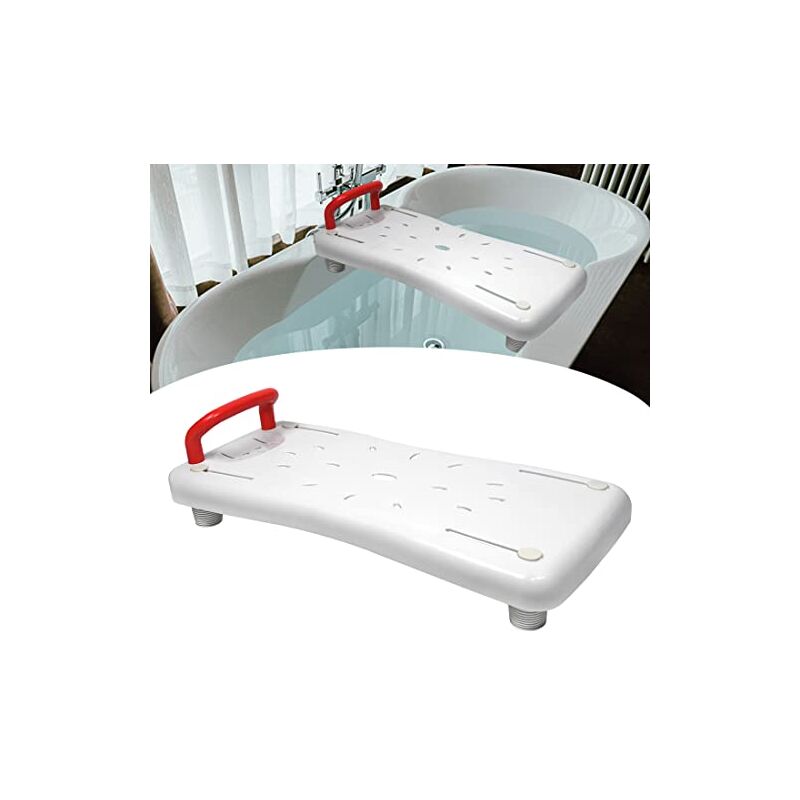 foto del prodotto tavola da bagno 70x31 cm sedile da bagno per adulti anziani 41 63 cm tavola da bagno regolabile per sedersi tavola da bagno in materiale pp maniglia
