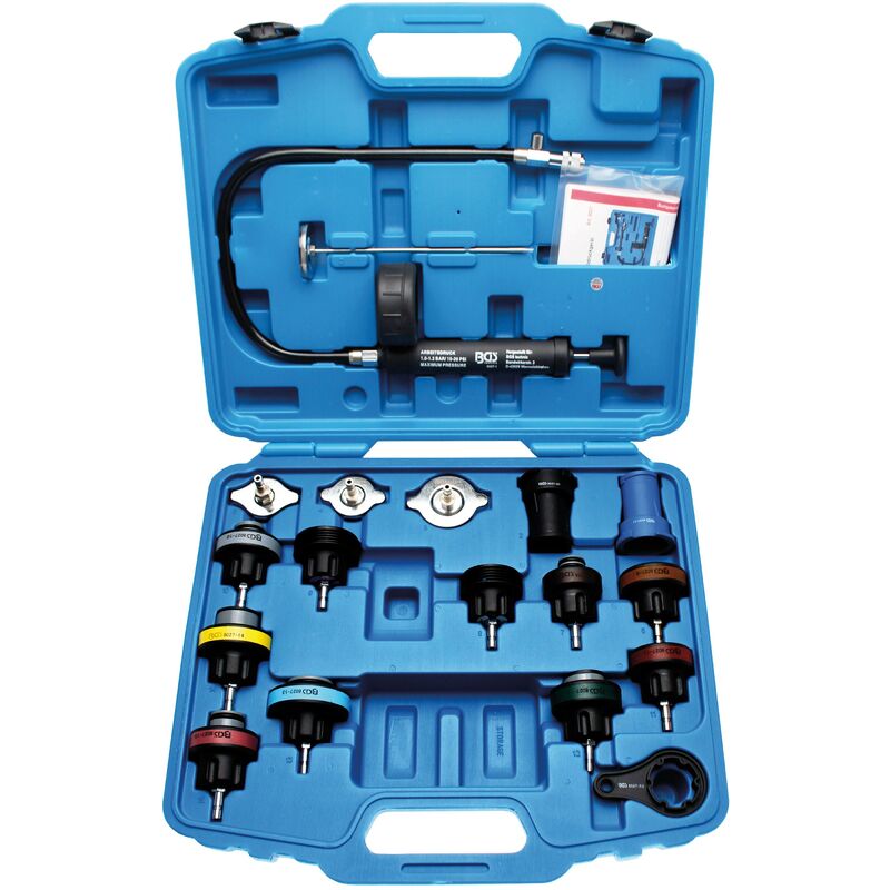 immagine 0 del prodotto bgs technic set per test pressione sistemi di raffreddamento 18 pz.