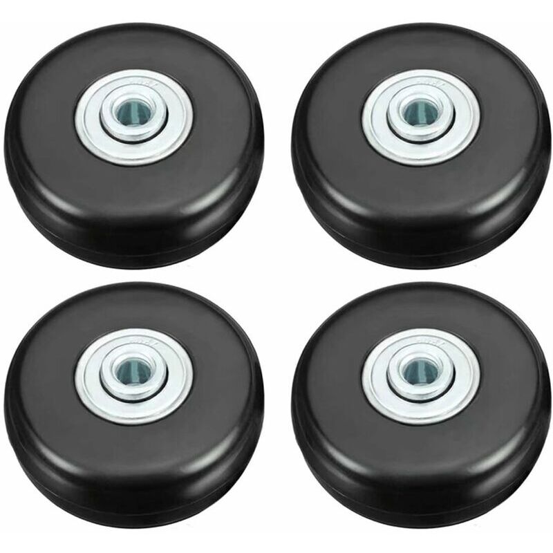 foto del prodotto fortuneville rotella per valigia, rotella per riparazione valigia per bagagli pesanti 50mm gomma muta ruota girevole universale sostituzione
