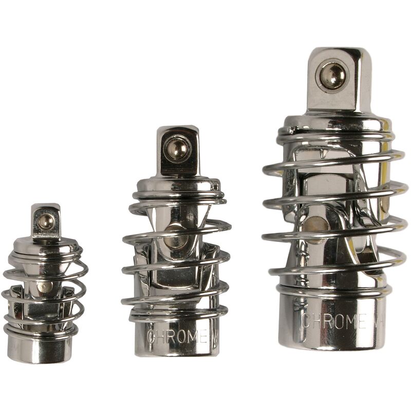 immagine 0 del prodotto bgs technic serie di snodi con molla 6,3 mm 1 4 10 mm 3 8 12,5 mm 1 2 3 pz.