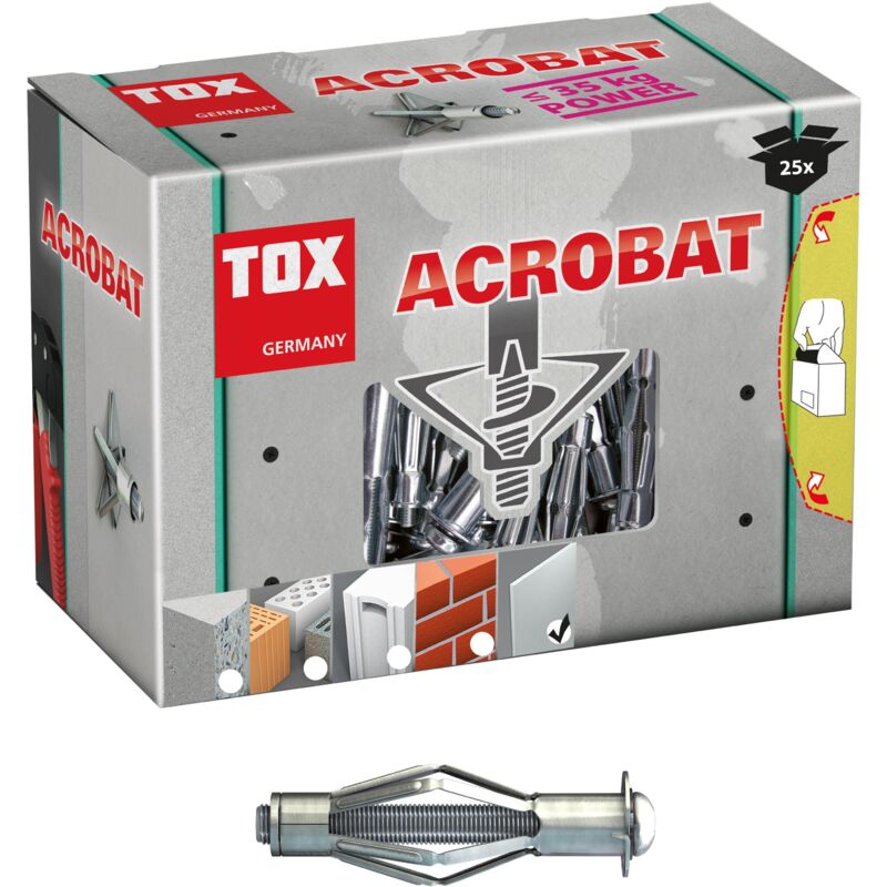 immagine 0 del prodotto tassello in metallo per intercapedini acrobat m4x38mm pacchetto piccolo
