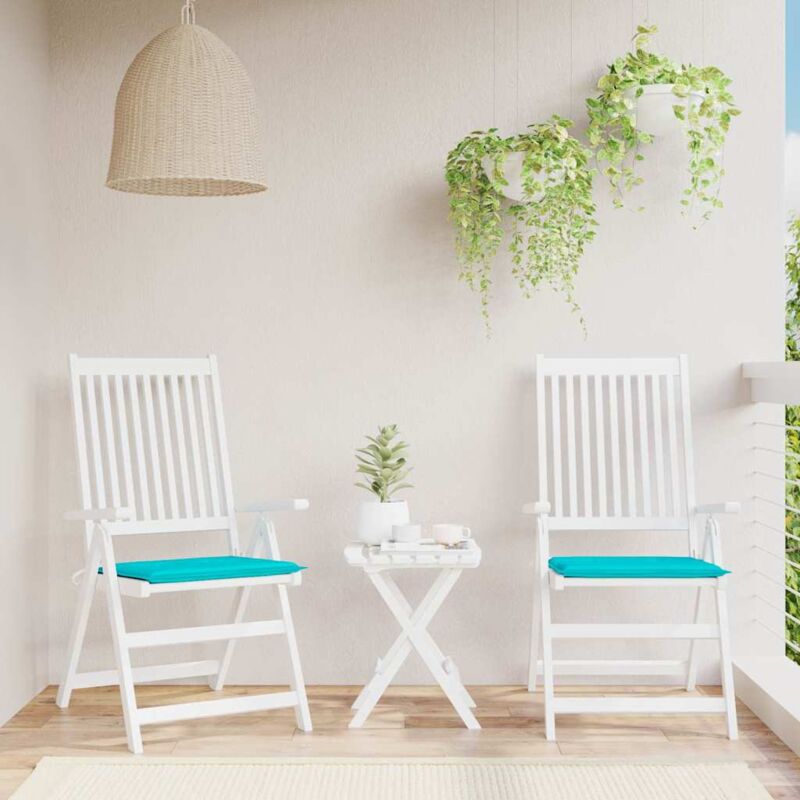 foto del prodotto furniture limited cuscini per sedia 2 pz turchese 50x50x4 cm in