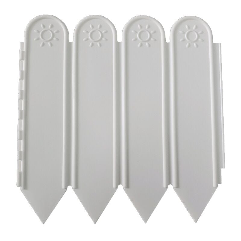 foto del prodotto bordo da giardino da 2 metri, bordo per prato, recinzione decorativa da giardino, bordo paesaggistico, bordo da giardino pavimentato bianco 15 cm2 m