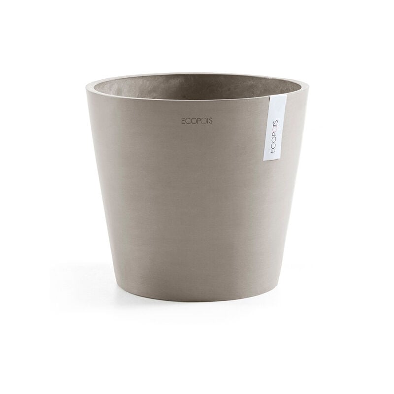 foto del prodotto ecopots vaso tondo amsterdam tortora d50xh44,5cm vaso fiori