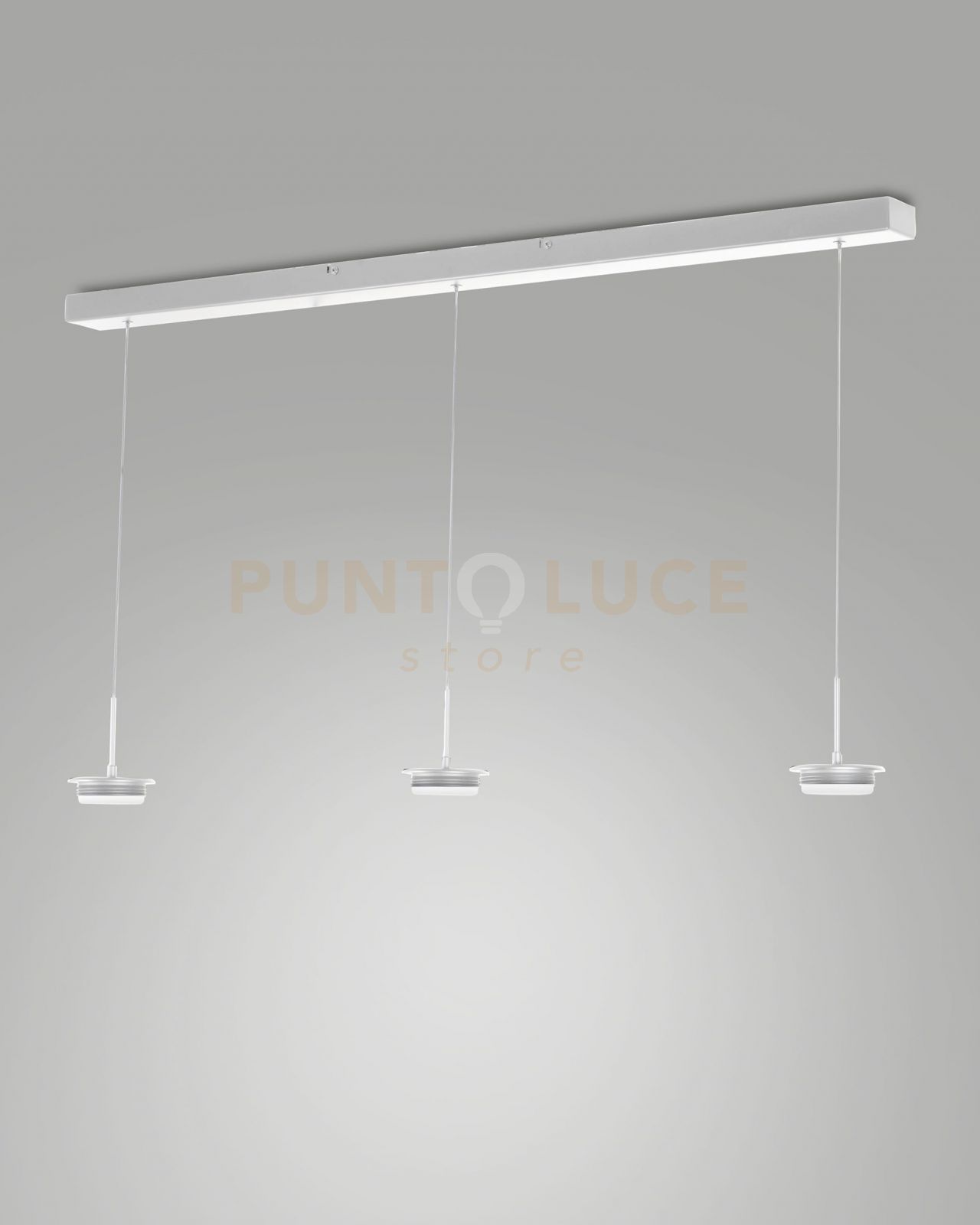 foto del prodotto 3805 48 102 montatura bianca completa lineare cct 2700k 3000k 4000k 42w 4530 lm 3 lcui dimmerabile