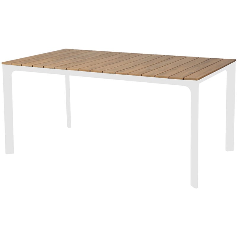 foto del prodotto estosa tavolo giardino in alluminio e polywood 160x90cm bianco enna
