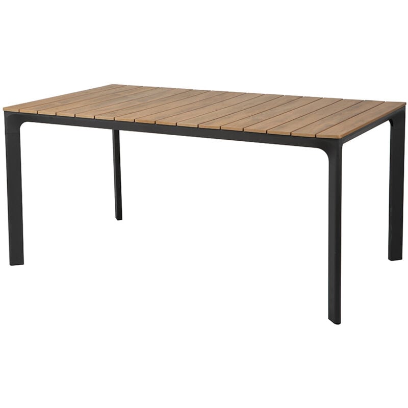 foto del prodotto estosa tavolo da esterno in alluminio e polywood 160x90cm grigio enna