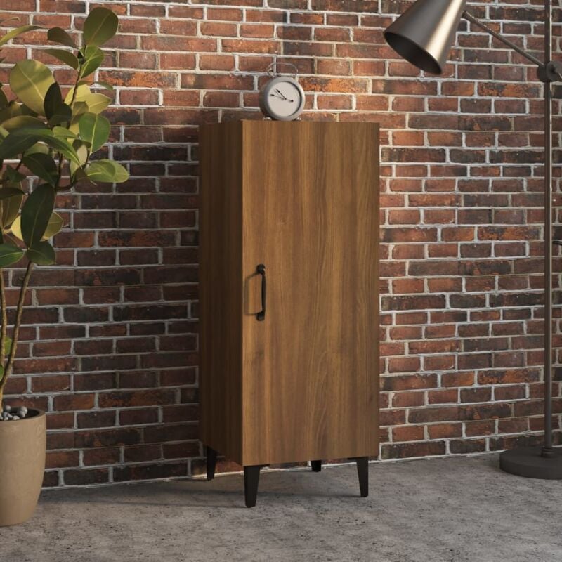 foto del prodotto vidaxl credenza rovere marrone 34,5x34x90 cm in legno multistrato