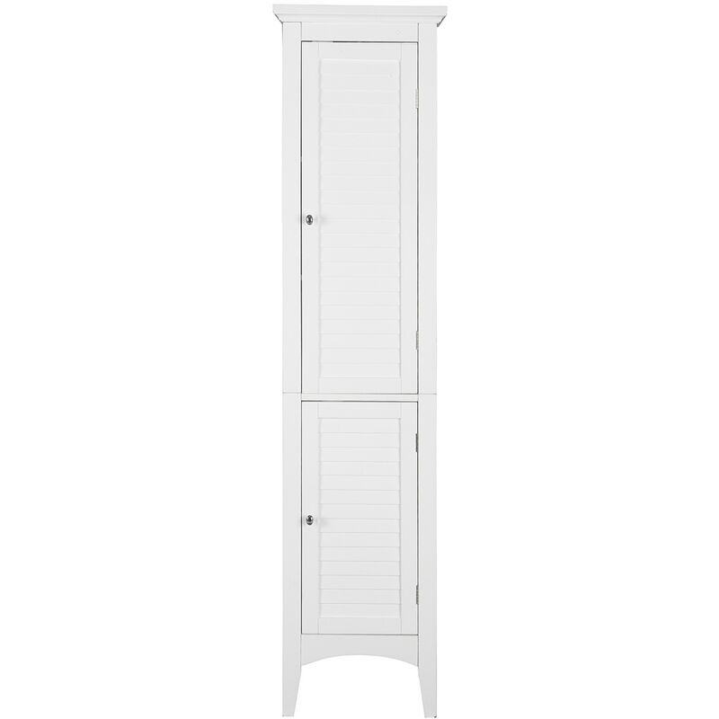 foto del prodotto mobile bagno colonna arredi legno armadietto bianco elg 588 teamson home