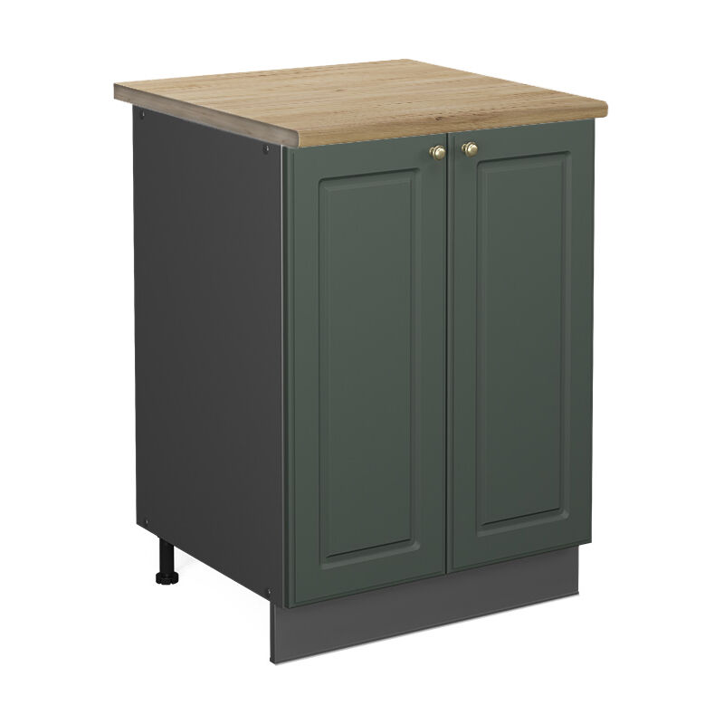 foto del prodotto mobiletto base cucina fame line, verde oro country house, 60 cm , pl rovere vicco