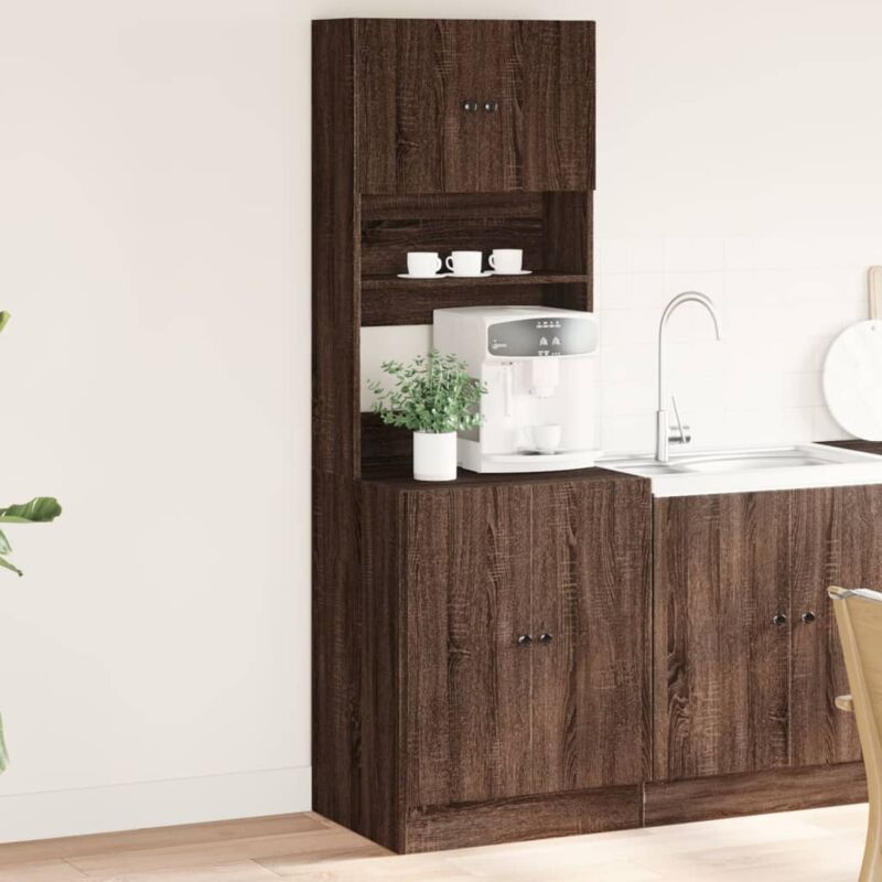 foto del prodotto mobile da cucina rovere marrone 60x50x180 cm legno multistrato vidaxl