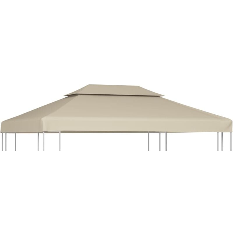 foto del prodotto vidaxl telo di ricambio per gazebo 310g m beige 3x4m