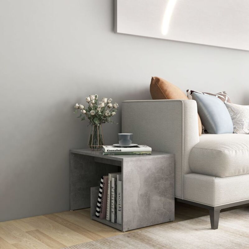 foto del prodotto prolenta premium furniture limited tavolino grigio cemento 59x36x38 cm in legno
