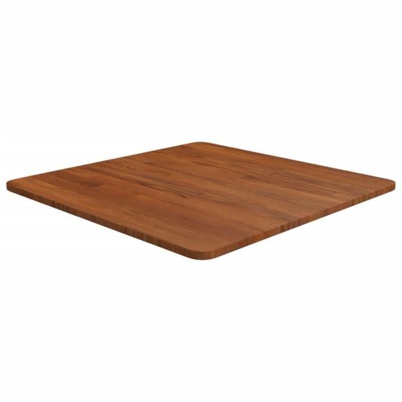 foto del prodotto vidaxl piano tavolo quadrato marrone scuro 60x60x1,5cm rovere trattato