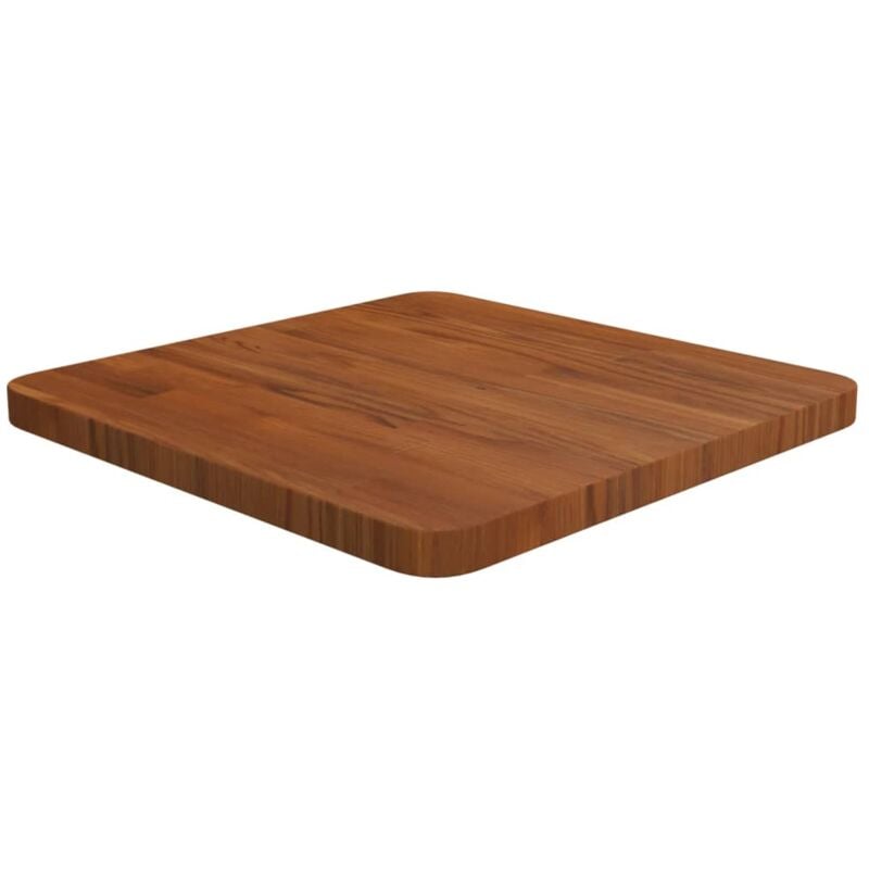 foto del prodotto vidaxl piano tavolo quadrato marrone scuro 40x40x2,5cm rovere trattato