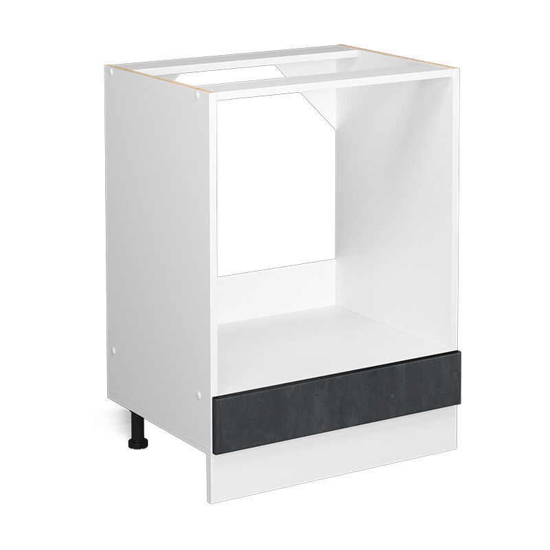 foto del prodotto mobile per forno da incasso r line, calcestruzzo nero, 60 cm senza piano di lavoro vicco