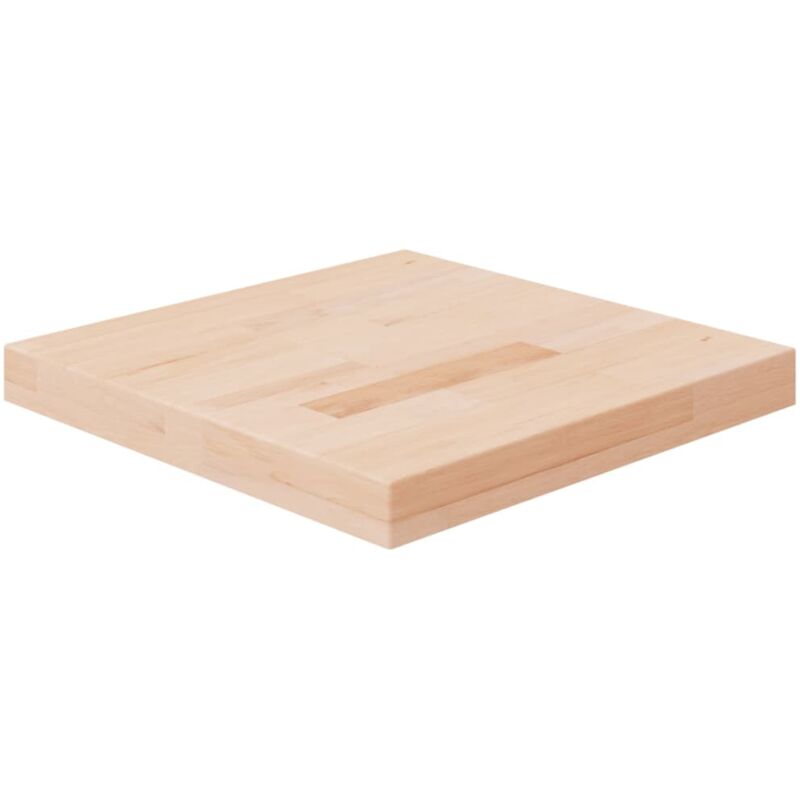 foto del prodotto vidaxl piano tavolo quadrato 40x40x4 cm massello rovere non trattato