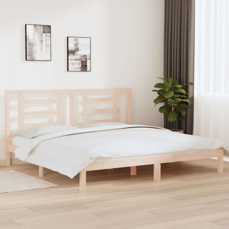 foto del prodotto vidaxl giroletto senza materasso 200x200 cm in legno massello di pino