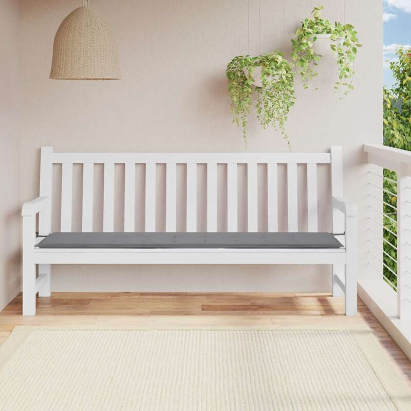 foto del prodotto furniture limited cuscino per panca grigio 200x50x4 cm in