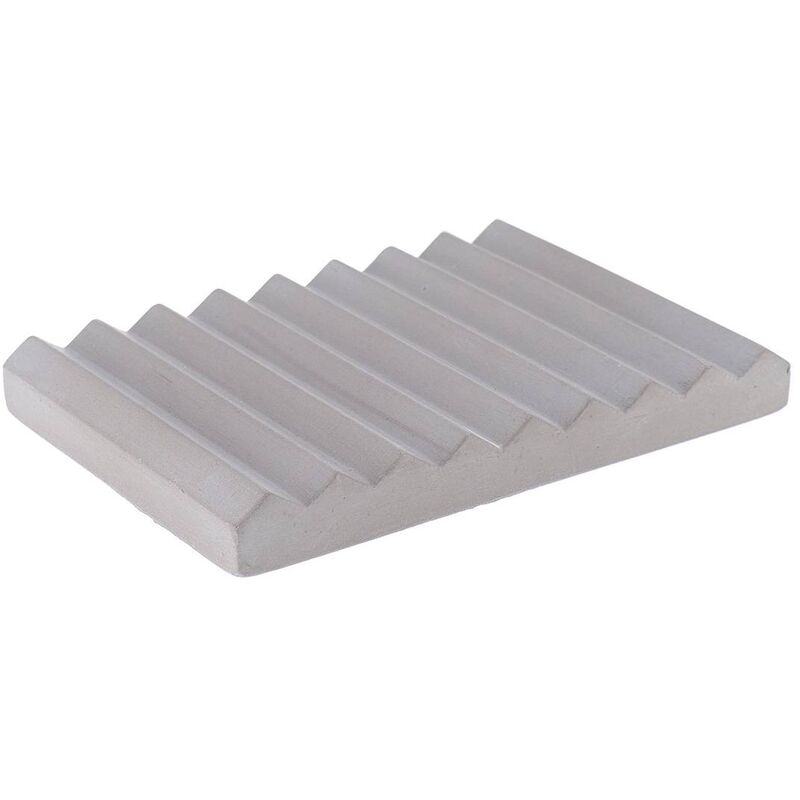 foto del prodotto portasapone in cemento grigio tendance