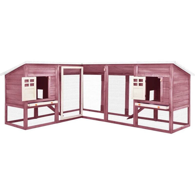 foto del prodotto prolenta premium furniture limited conigliera per esterni grande moca e bianca