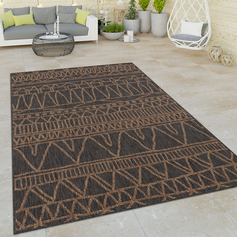foto del prodotto paco home alfombra salon de habitacion cocina exterior terraza abstract etnica beige gris 200x280 cm