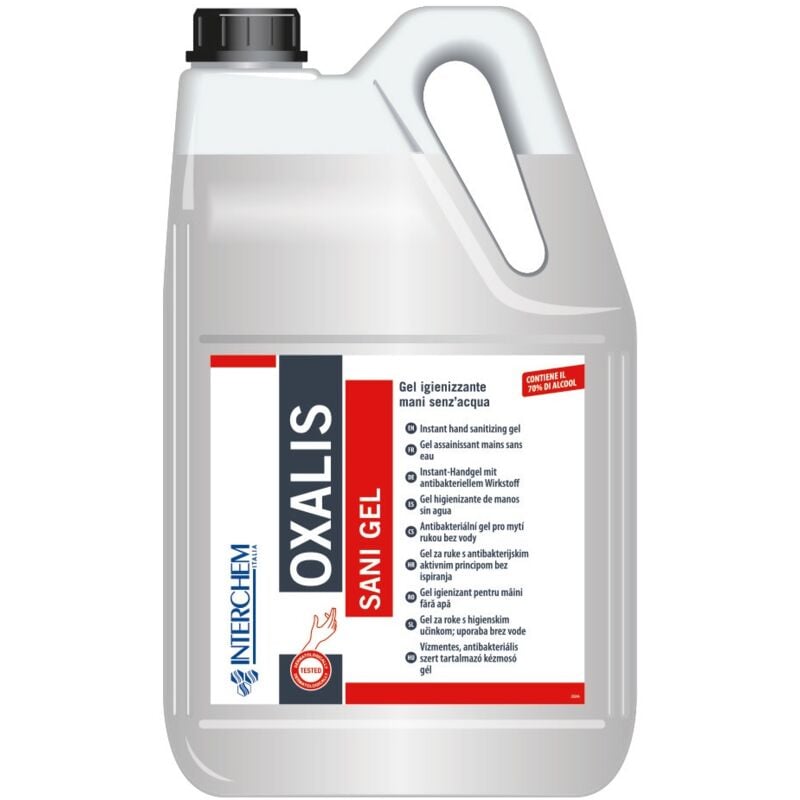 foto del prodotto gel igienizzante mani oxalis sani gel 5 litro
