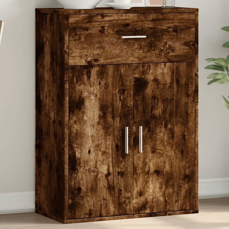 foto del prodotto vidaxl credenza rovere fumo 60x30x84 cm in legno multistrato