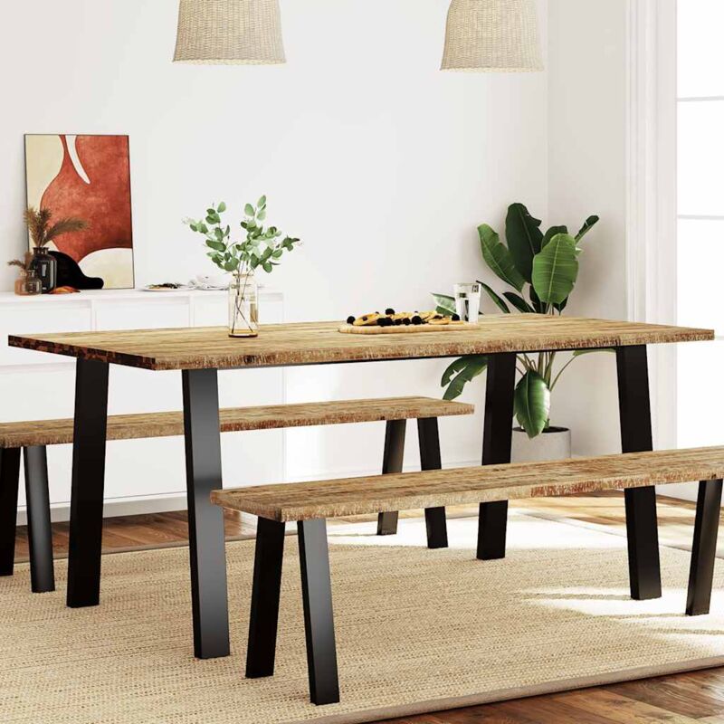 foto del prodotto vidaxl tavolo da pranzo 150x90x75 cm in legno massello di acacia
