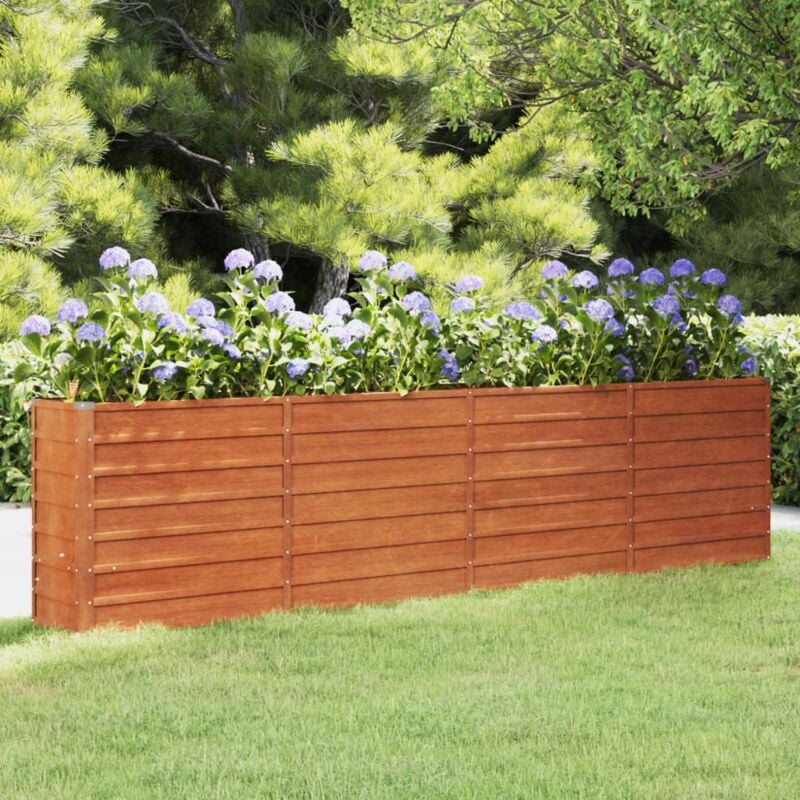 foto del prodotto furniture limited letto rialzato da giardino ruggine 320x40x77