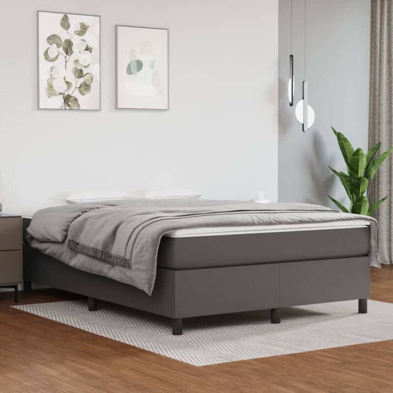foto del prodotto furniture limited giroletto grigio 140x200 cm in similpelle