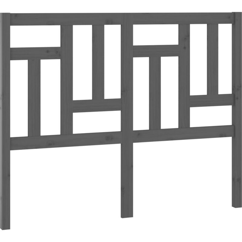 foto del prodotto testiera per letto grigia 145,5x4x100 cm legno massello di pino vidaxl