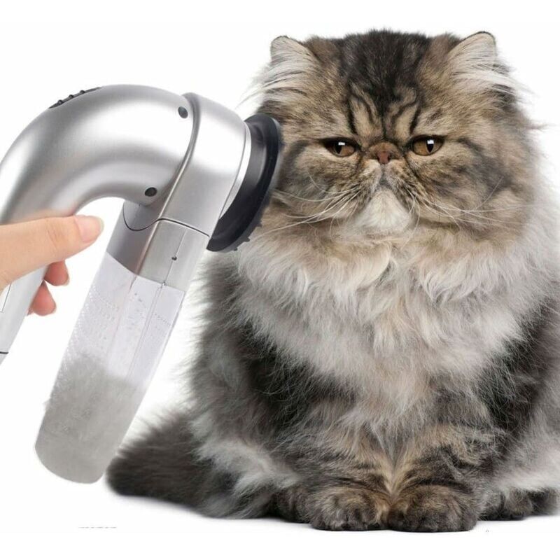 foto del prodotto spazzola elettrica per la pulizia dei peli di animali domestici, aspirapolvere per cani e gatti strumento per la toelettatura ulisem