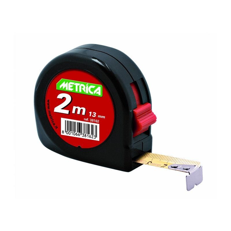 foto del prodotto 38162 flessometro tascabile, 2 m metrica