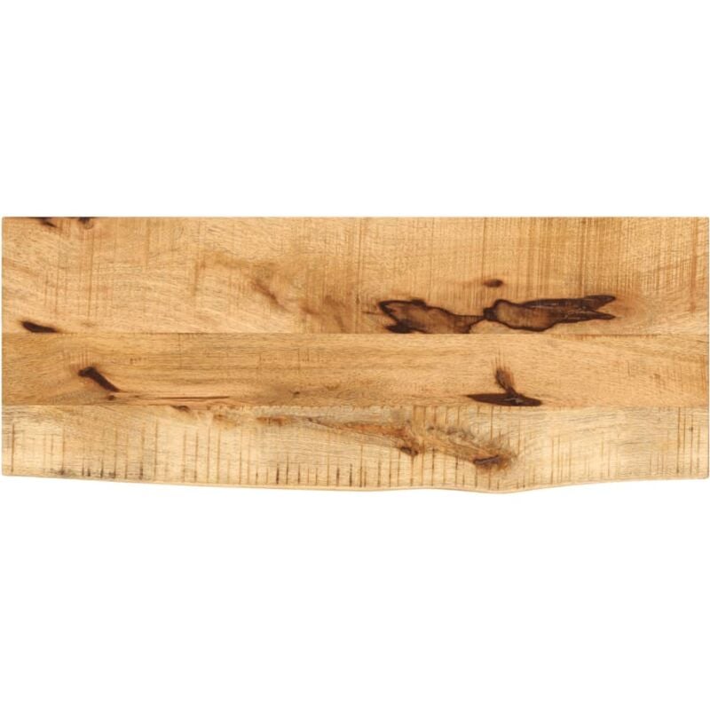 foto del prodotto vidaxl piano tavolo 90x20x2,5cm bordi vivi legno massello mango grezzo