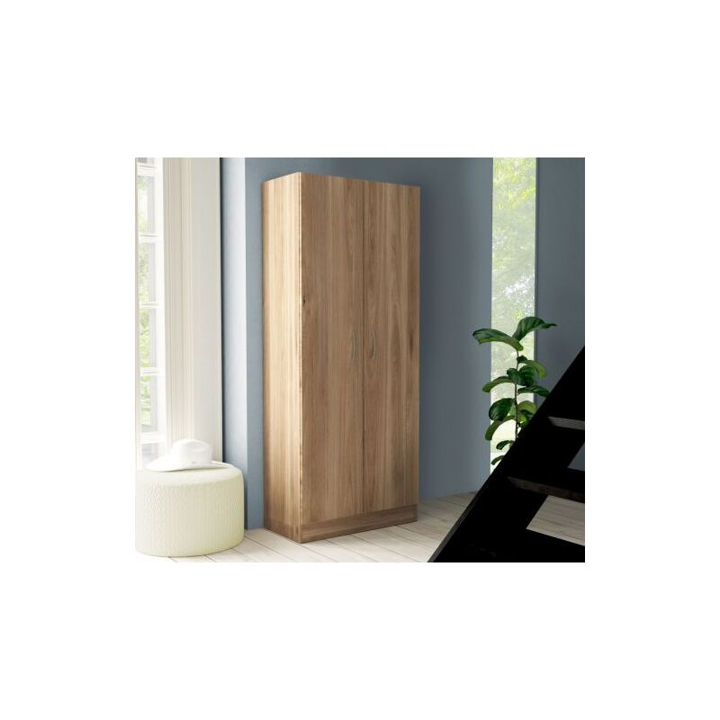 foto del prodotto kit armadio 2 ante 71x51,5xh181 cm rovere