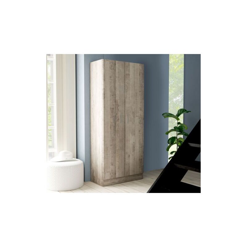 foto del prodotto kit armadio 2 ante 71x51,5xh181 cm rovere pl.