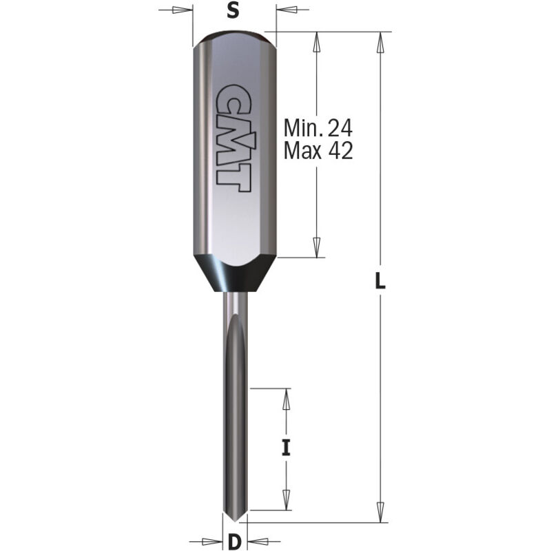 foto del prodotto 382.2557 punta foratrice ambidestra hwm z1 s 10x24 d 2.5x16x57.5