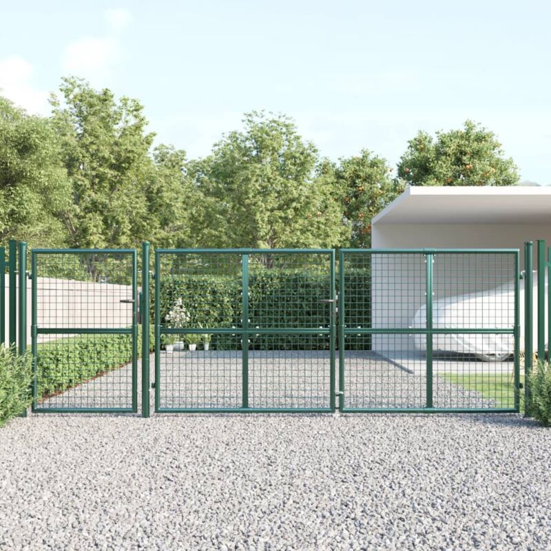 foto del prodotto maison exclusive furniture limited cancello da giardino in rete verde 400x175 cm